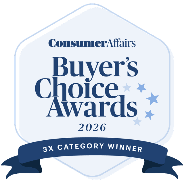 2026 ConsumerAffairs Buyer’s Choice — 3× Winner